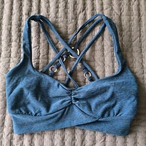 Bombshell Heather Teal Sports Bra